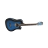 Gitara akustyczna - niebieski matt z wycięciem